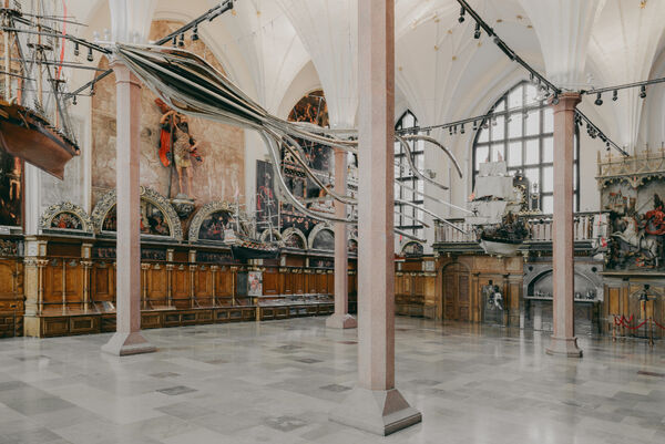 Giant Steel Monster Sculpture