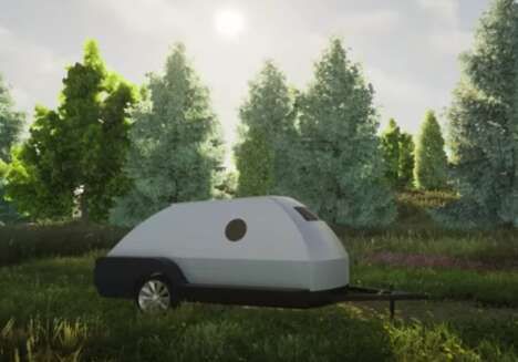 Vehicle-Charging Camping Trailers