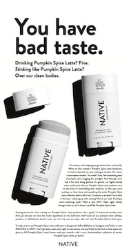 Humorous Natural Deodorant Campaigns Image 2