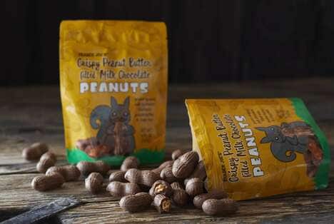 Nut-Shaped Chocolate Snacks