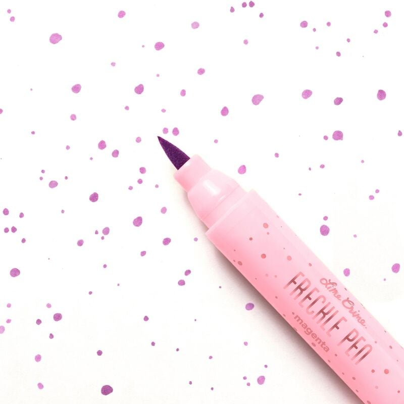 Magenta Faux Freckle Pens