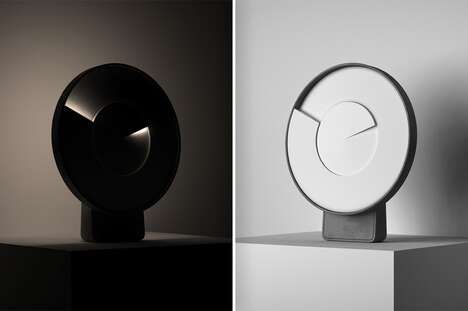 Minimal Futuristic Lamp Clocks