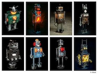 Upcycled Illuminated Robot Sculptures Image 1