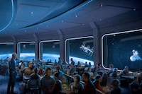 Earth-Orbiting Theme Park Restaurants Image 1