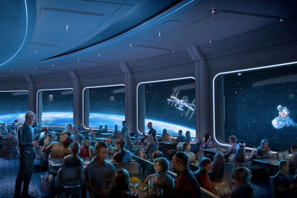 Earth-Orbiting Theme Park Restaurants