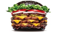 Triple-Patty Beer-Infused Burgers Image 1