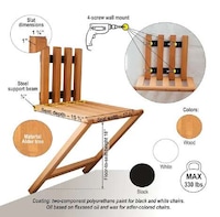 Foldable Wall-Mounted Chairs Image 2