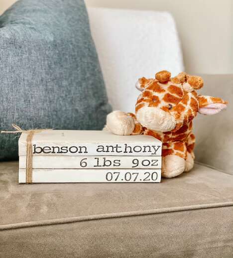 Customizable Birth Announcement Books