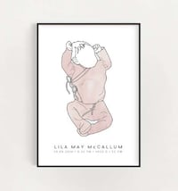 Customized Birth Prints Image 1