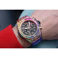 Ultra-Luxe Rainbow Timepieces - Hublot Reveals Its Hyper-Colorful 'Big Bang Tourbillion' Watch (TrendHunter.com)