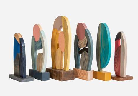 Wooden Abstract Sculptures