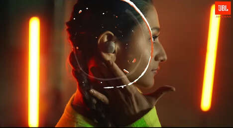 High-Energy Wireless Earbud Ads