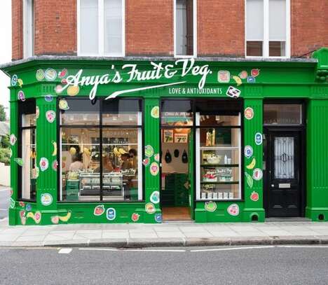 Playful Greengrocer Pop-Ups