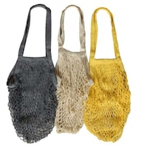 Cotton Mesh Grocery Bags Image 1