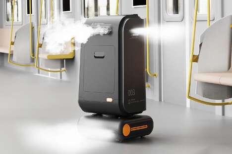 Disinfecting Guide Robots