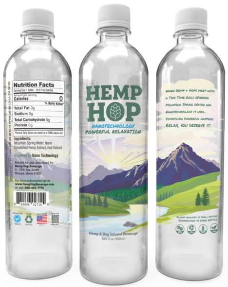 Calm-Inducing Hemp-Based Drinks