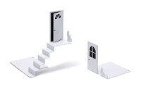 Quirky Staircase Bookends Image 4
