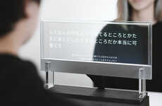 Transparent Captioning Displays