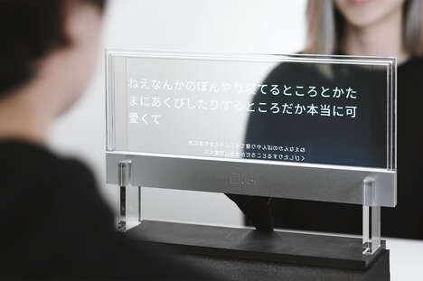 Transparent Captioning Displays