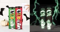 Glow-in-the-Dark Crisps Cans