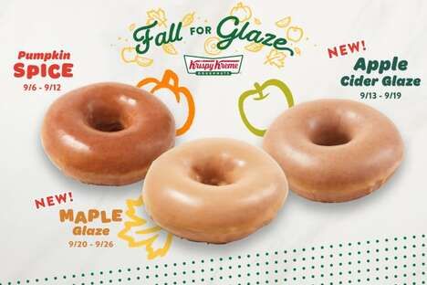 Seasonally Flavored Glazed Donuts