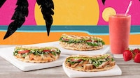 Veggie-Heavy Flatbread Sandwiches Image 1