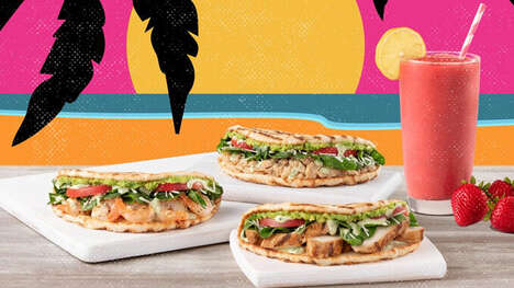 Veggie-Heavy Flatbread Sandwiches