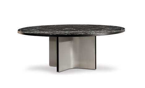 Marbled Metal Sculptural Tables