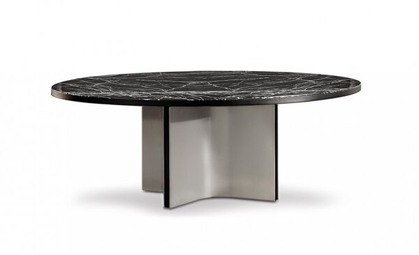 Marbled Metal Sculptural Tables