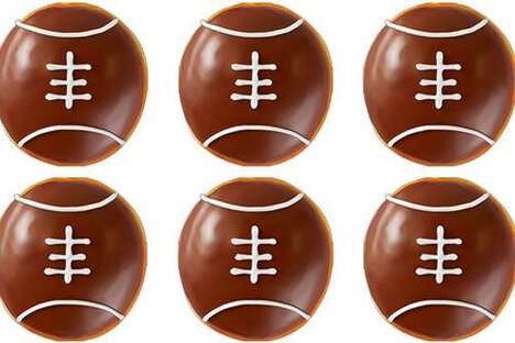 Football-Themed Doughnuts