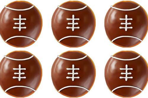 Football-Themed Doughnuts
