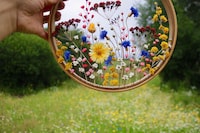 Dried Flower Embroidery D&eacute;cor Image 2