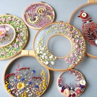 Dried Flower Embroidery D&eacute;cor Image 6