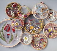 Dried Flower Embroidery D&eacute;cor Image 7