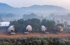Seed-Shaped Hotel Cabins