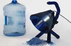 Recycled Water Jug Lamps