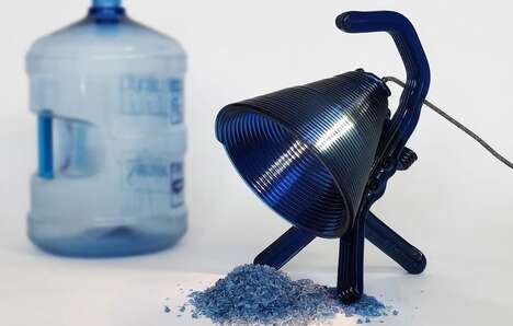 Recycled Water Jug Lamps