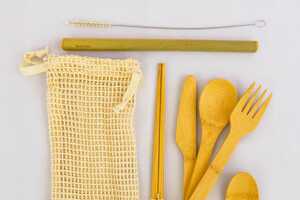 On-the-Go Bamboo Utensils