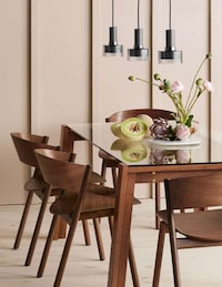 Contemporary Wooden Dining Chairs Image 1