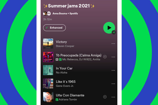 Algorithmically Enhanced Music Playlists