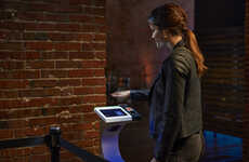 Palm-Scanning Ticket Pedestals