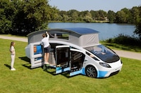 Pop-Up Solar-Powered Campers
