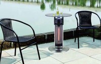 Heater-Equipped Bistro Tables Image 1