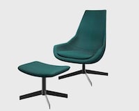 Luxurious High-Back Swivel Chairs Image 2