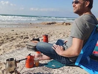 Chair-Equipped Beach Backpacks Image 7