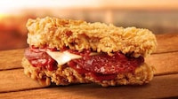 Chicken-Based Pizza Sandwiches Image 1