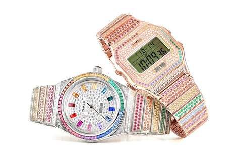 Rainbow Jewel-Encrusted Timepieces