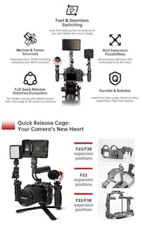 Customizable Quick-Release Camera mounts Image 2