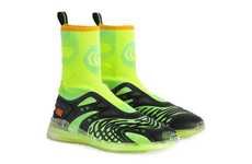 Neon Luxe Mid-Top Footwear