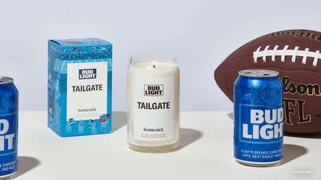 Customizable Football Candles